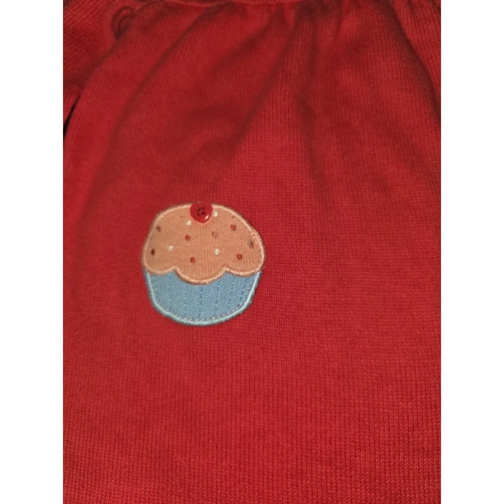 Gymboree layette line cupcake sweater dress size 3 6 months